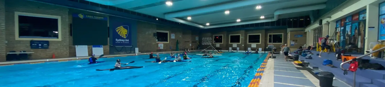 Sydney Uni Canoe Polo action shot 3